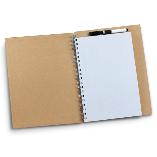 Desk Whiteboard Notebooks Open